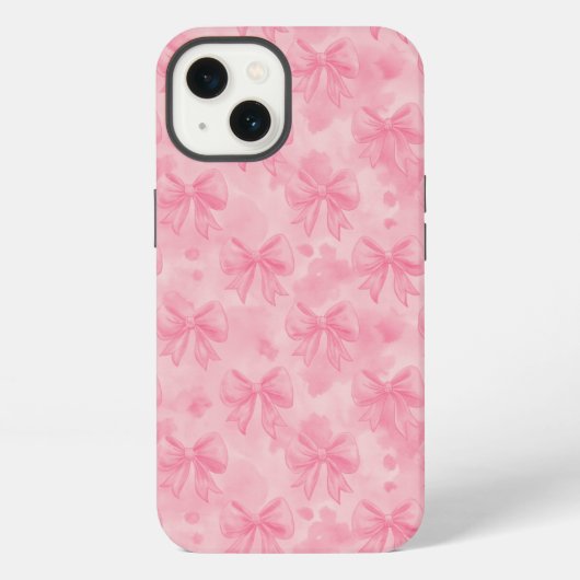 Etui iPhone 13 Coquette Pink Bows (Verso)