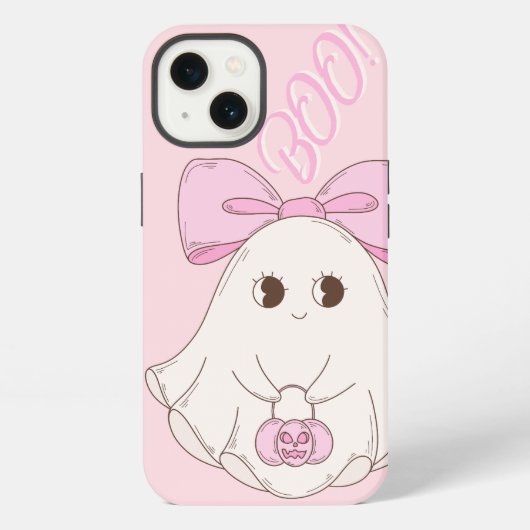 Etui iPhone 13 Coquette rose (Verso)