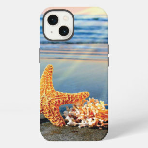 Etui iPhone 13 Coquillages et étoiles de mer sur la plage