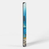 Etui iPhone 13 Corail tropical (Côté droit)