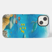 Etui iPhone 13 Corail tropical (Verso Horizontal)