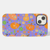 Etui iPhone 13 Correctif Citrouille violet (Verso Horizontal)