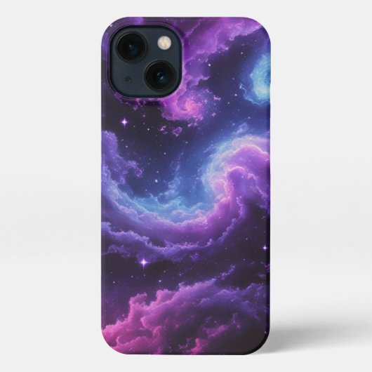 Etui iPhone 13 Cosmic Galaxy Nebula Abstract Space Art Design (Verso)