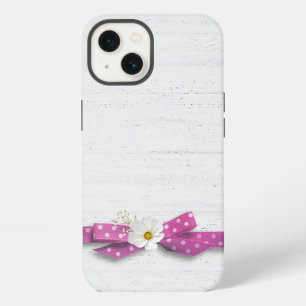 Etui iPhone 13 Cosmos et ruban à pois
