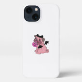 Etui iPhone 13 Costumed Pug with Candy Pumpkin (Verso)