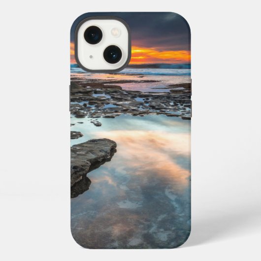Etui iPhone 13 Coucher de soleil des marées (Verso)