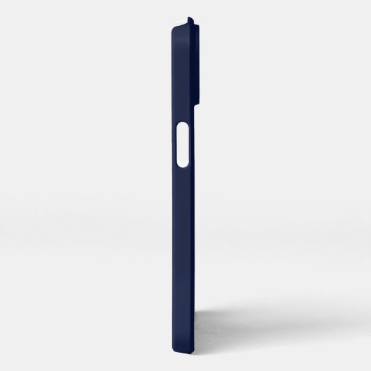 Etui iPhone 13 Couleur solide bleu marine de minuit (Côté droit)