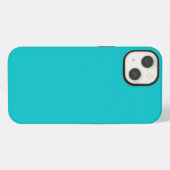 Etui iPhone 13 Couleur solide clair turquoise (Verso Horizontal)