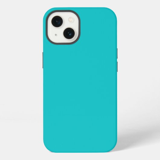 Etui iPhone 13 Couleur solide clair turquoise (Verso)