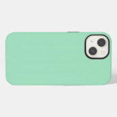Etui iPhone 13 Couleur solide verte marine (Verso Horizontal)