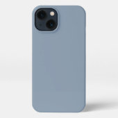 Etui iPhone 13 Couleur uni bleu foncé (Verso)