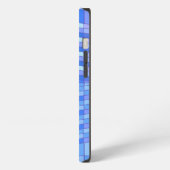 Etui iPhone 13 Couleurs bleues Rectangles ondulées (Côté gauche)