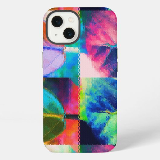 Etui iPhone 13 Couleurs feuille (Verso)