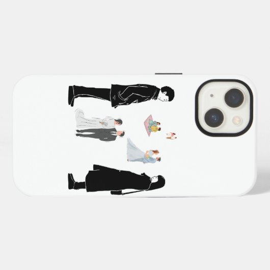 Etui iPhone 13 Couples conception de couverture mobile iphone (Verso Horizontal)