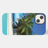 Etui iPhone 13 coussin de plage exotique (Verso Horizontal)
