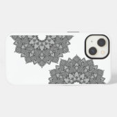 Etui iPhone 13 Couverture iPhone Mandala Art - Style Boho (Verso Horizontal)