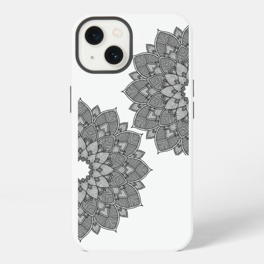 Etui iPhone 13 Couverture iPhone Mandala Art - Style Boho (Verso)