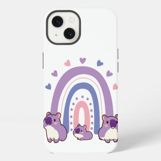 Etui iPhone 13 Couverture téléphonique Capybara (Verso)