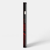 Etui iPhone 13 Crâne 3D en feu vif (Côté gauche)