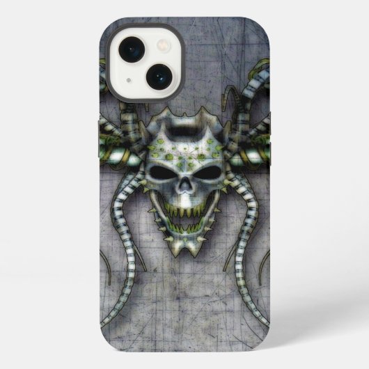 Etui iPhone 13 Crâne Alien (Verso)