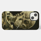 Etui iPhone 13 Crâne avec cigarette Van Gogh (Verso Horizontal)