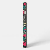 Etui iPhone 13 Crâne dans les fleurs (Côté gauche)