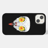 Etui iPhone 13 Crâne d'un oiseau de proie (Verso Horizontal)