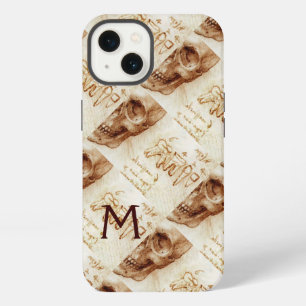 ETUI iPhone 13 CRÂNE ET DENTS, CLINIQUE DENTAIRE, MONOGRAMME DE D