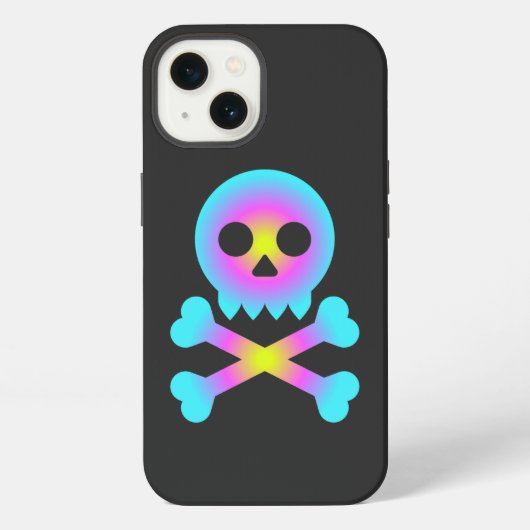 Etui iPhone 13 Crâne et os croisés (Verso)