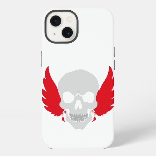 Etui iPhone 13 crâne incroyable avec aile (Verso)