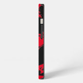 Etui iPhone 13 Crâne Rouge (Côté gauche)