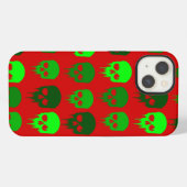 Etui iPhone 13 crâne squelette de Noël gothique (Verso Horizontal)