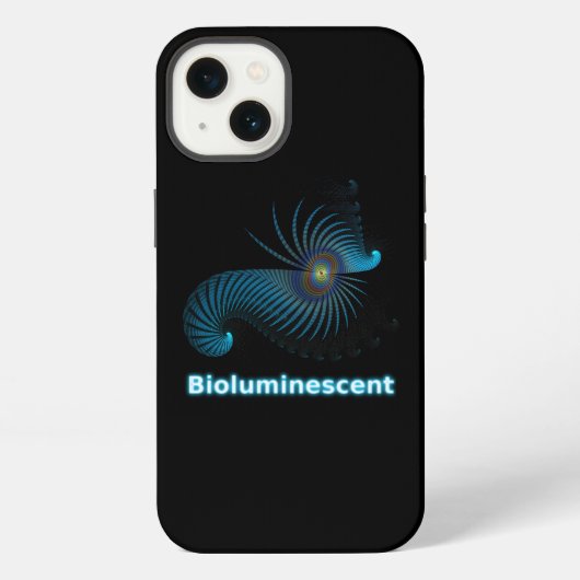 Etui iPhone 13 Créature Alien Bioluminescente de la Mer (Verso)