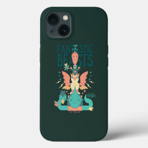 Etui iPhone 13 Créatures Fantastiques de dessin animé sortant d'u