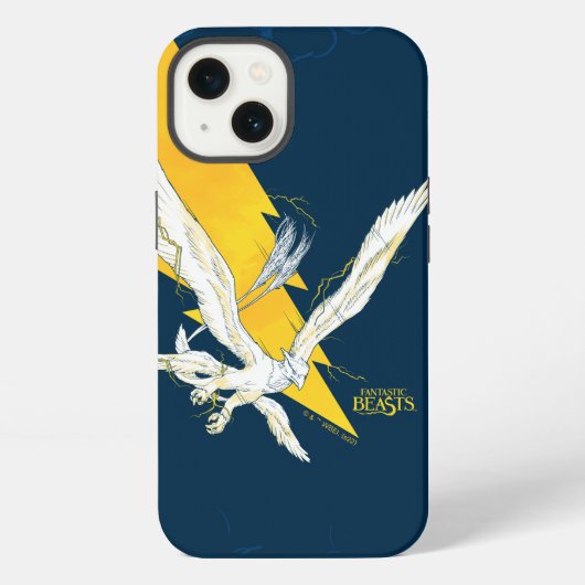 Etui iPhone 13 Créatures Fantastiques Thunderbird (Verso)