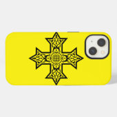 Etui iPhone 13 Croix copte (Verso Horizontal)