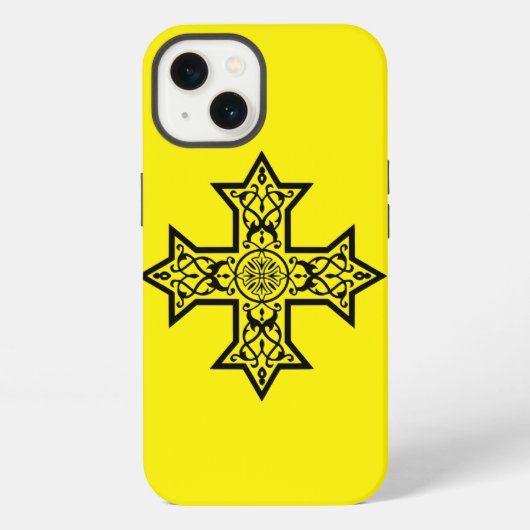 Etui iPhone 13 Croix copte (Verso)