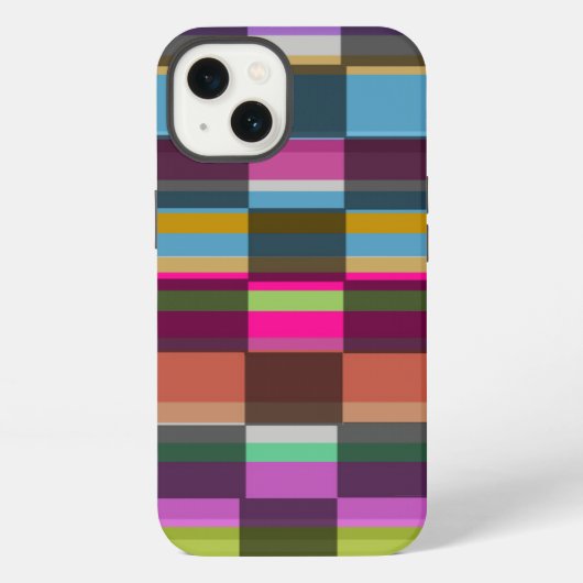 Etui iPhone 13 Cubes colorés (Verso)