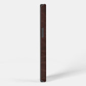 Etui iPhone 13 Cuir Brun Foncé (Côté droit)
