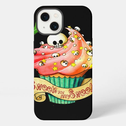 Etui iPhone 13 Cupcake Sweet & Deadly Crâne (Verso)