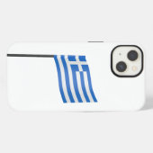 Etui iPhone 13 cure-dent en forme de drapeau grec (Verso Horizontal)