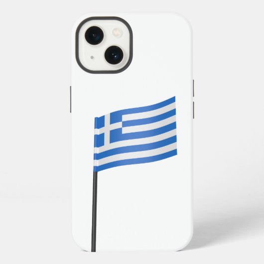 Etui iPhone 13 cure-dent en forme de drapeau grec (Verso)