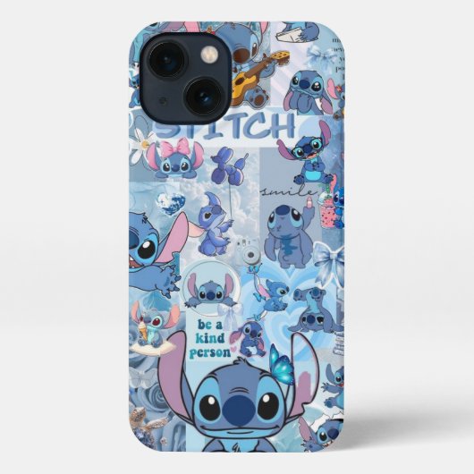 Etui iPhone 13 Cute Blue Cartoon Alien Phone Case 💙✨ (Verso)