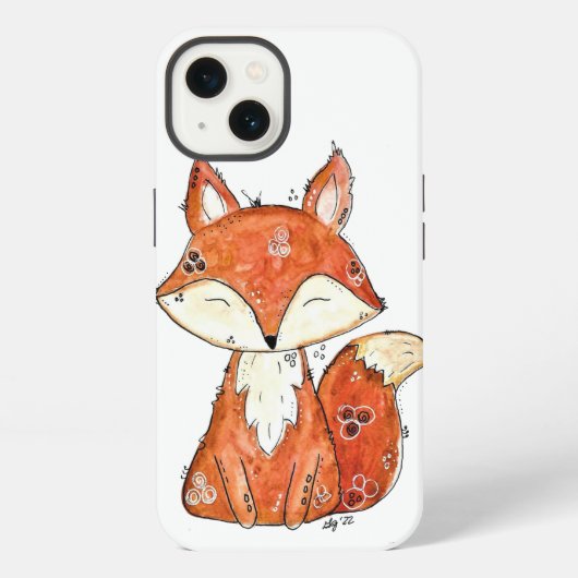 Etui iPhone 13 Cute Fox Whimsical (Verso)