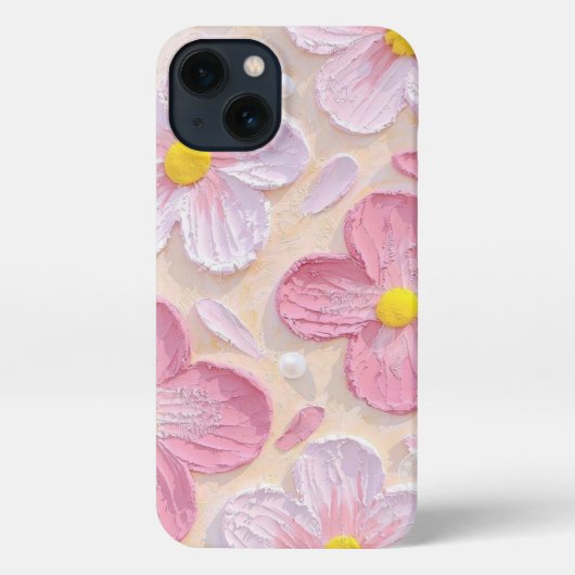 Etui iPhone 13 Cute Pink Floral Aesthetic Phone Case 🌸✨ (Verso)