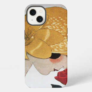 ETUI iPhone 13 DAME À LA ROSE ROUGE