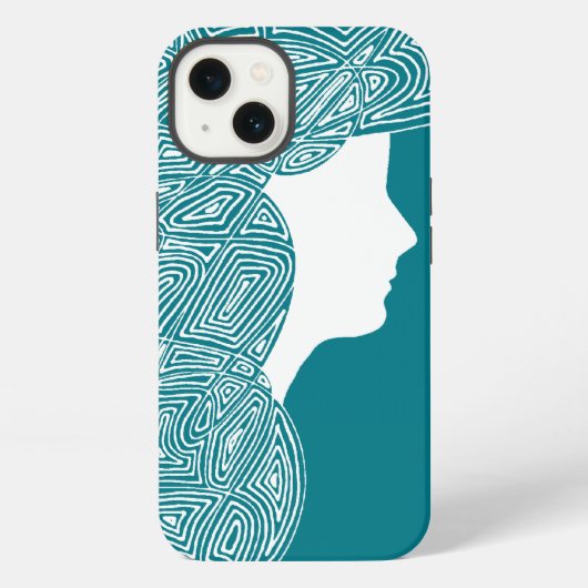 Etui iPhone 13 Dame Banque d'Alimentation (Verso)