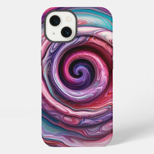 Etui iPhone 13 "Danse Spirale Ébulliente" (Verso)