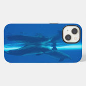 Etui iPhone 13 Dauphins et reflets (Verso Horizontal)