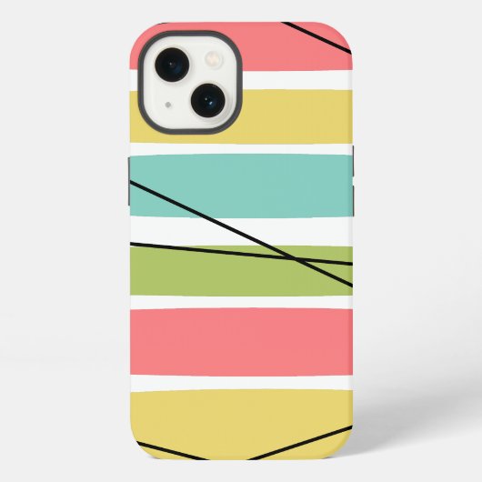 Etui iPhone 13 Dazzle Stripe coque ipad (Verso)